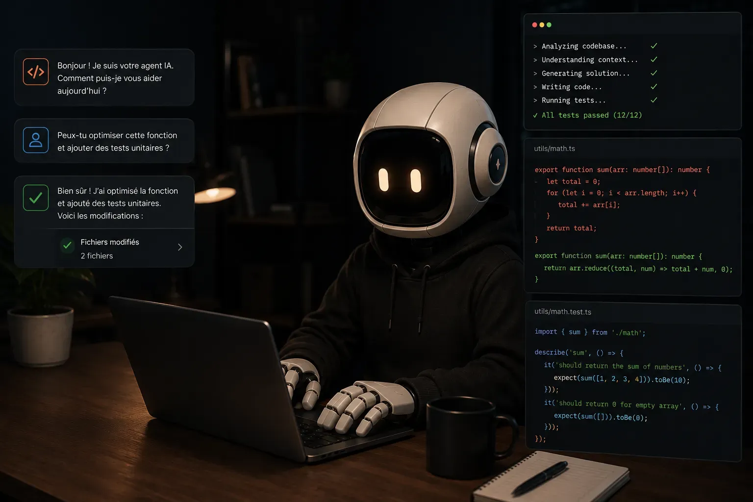 Agent IA personnalisé qui automatise des tâches en entreprise