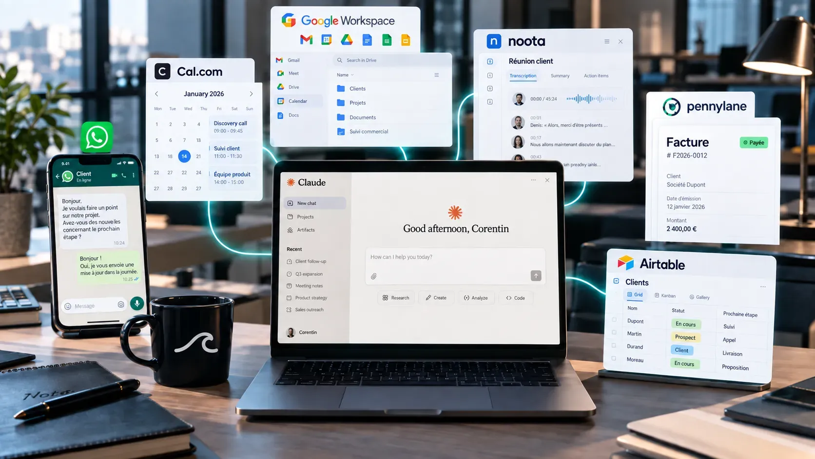 Les meilleurs connecteurs Claude pour une PME en 2026 (ceux qu'on utilise vraiment chez Wavia)