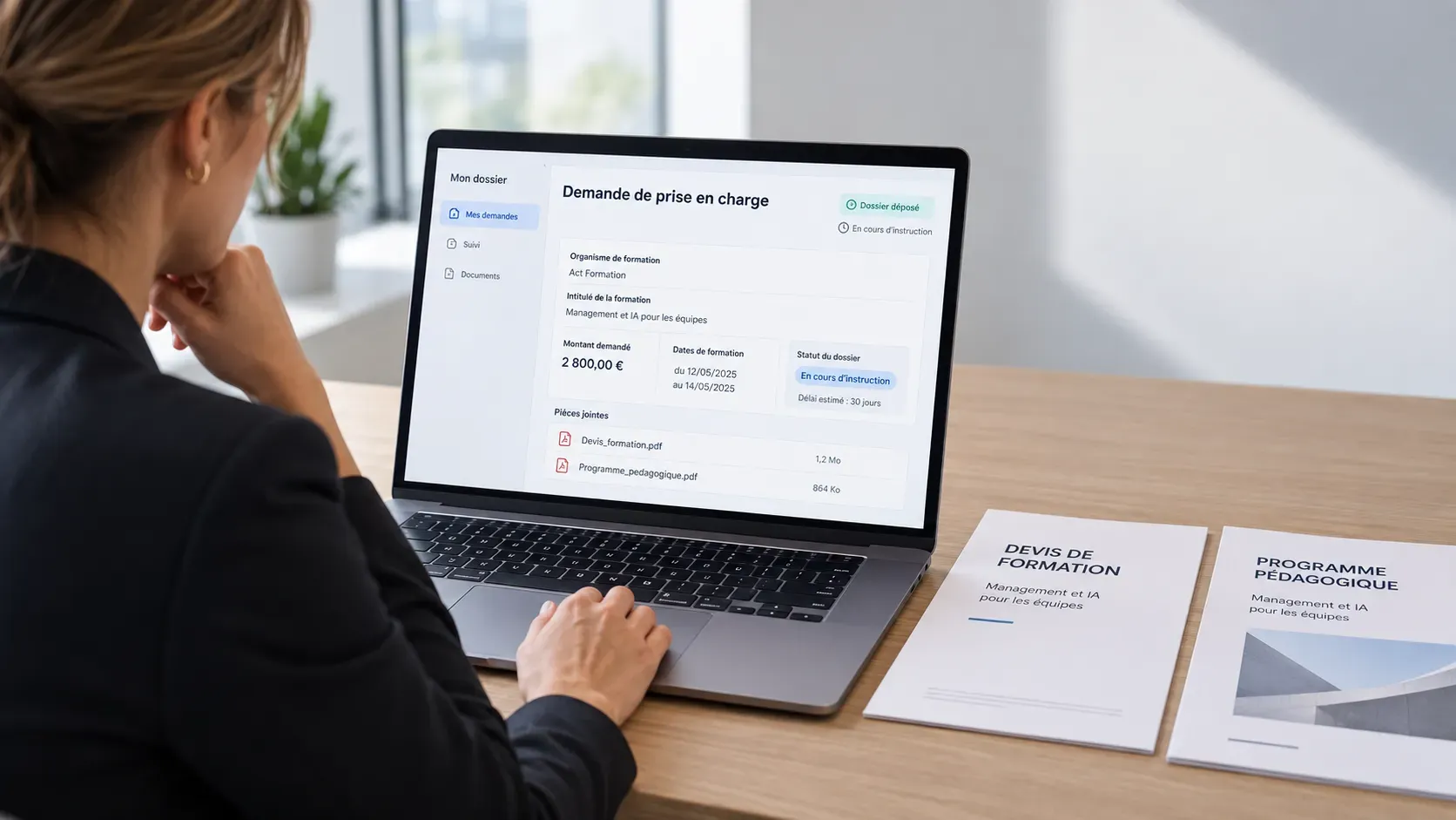 Demande de financement OPCO pour une formation IA