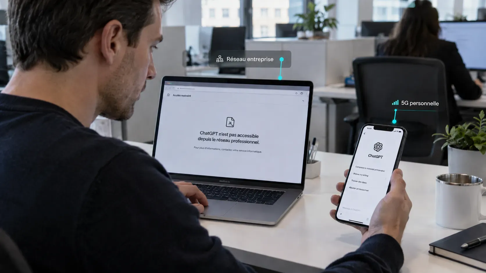 Shadow IA, des salariés qui utilisent des outils d'IA non encadrés en entreprise