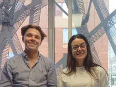Corentin Guegeais et l'étudiante interviewés par Ouest-France sur l'intelligence artificielle